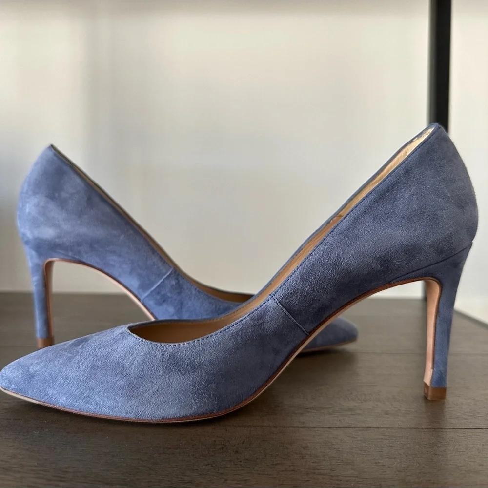 LK Bennett Classic Fern Suede Pointed Toe Courts, size UK 37 - Picture 2 of 7